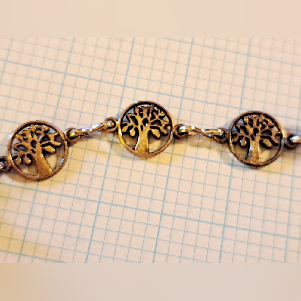 Silver Tree of Life Sweater Clips